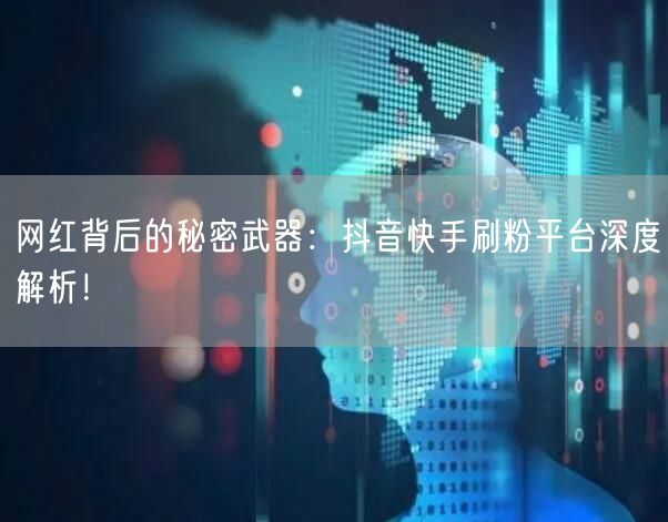 网红背后的秘密武器:抖音快手刷粉平台深度解析!
