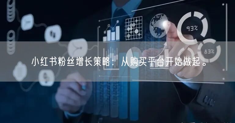 小红书粉丝增长策略：从购买平台开始做起。